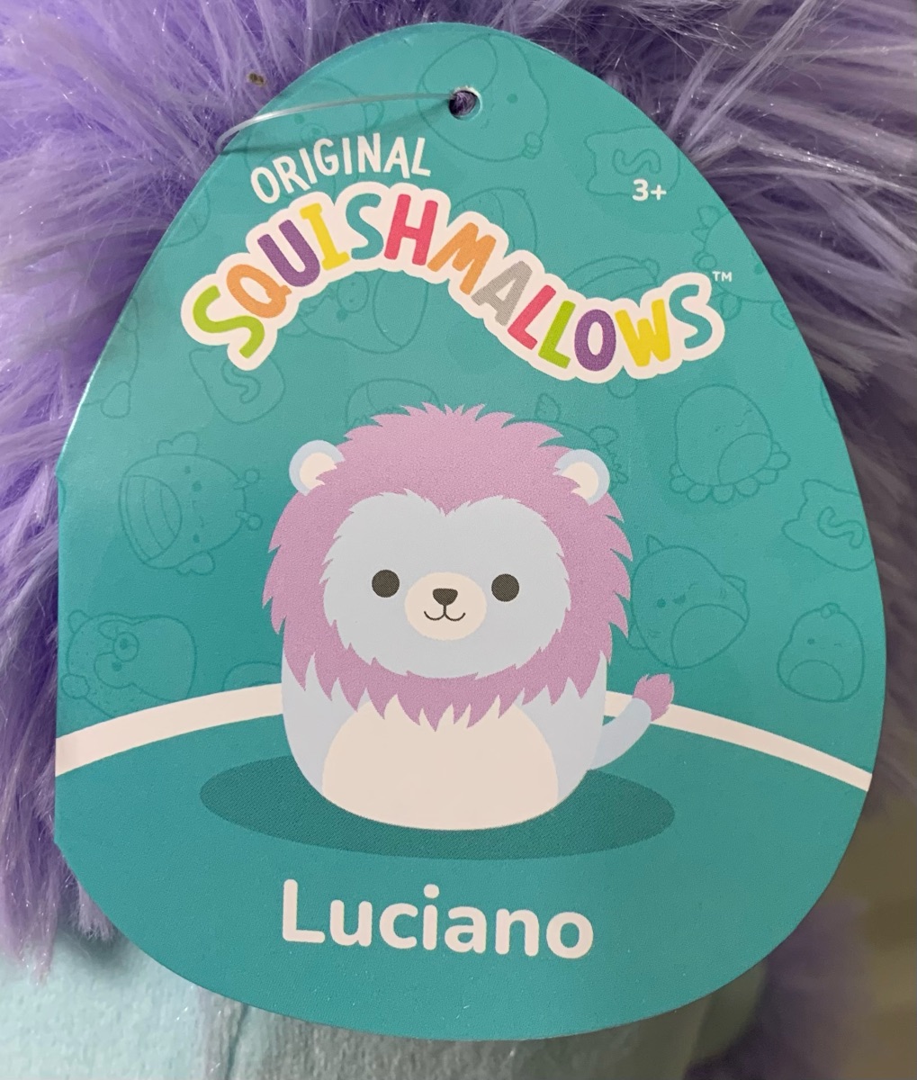 Squishmallow 8” Luciano Lion & 8” top Lune Loch Monster Easter 2023