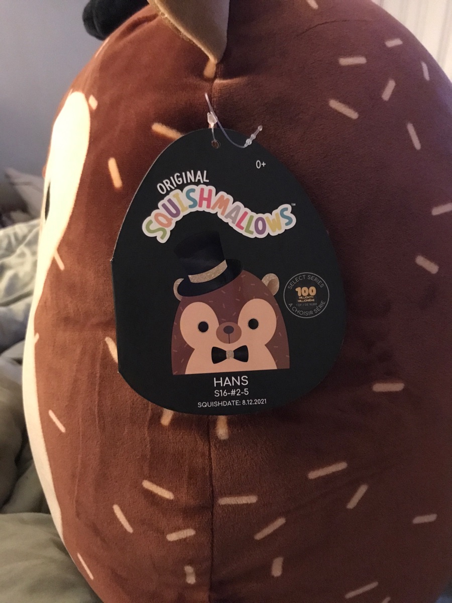 Factory Squishmallows Hans the Hedgehog Golden 16