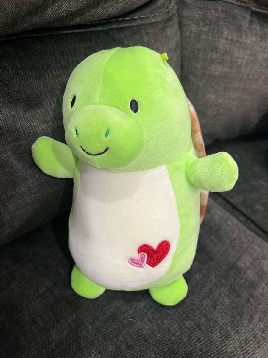 Peluche tartaruga marina verde con occhio grande da 12