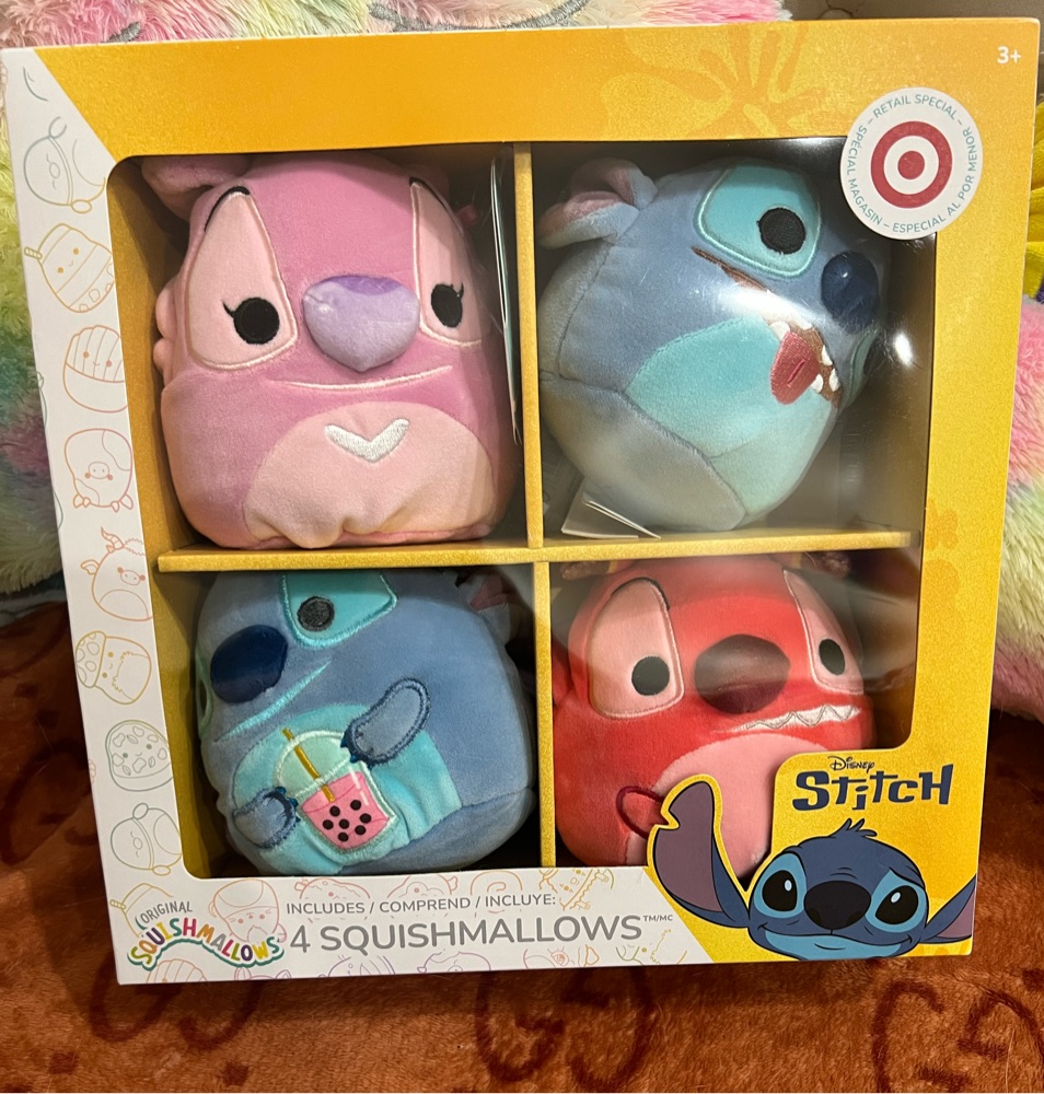 Stitch 4-Pack (w/ Leroy) the Box Set Squishmallows (Lilo & Stitch