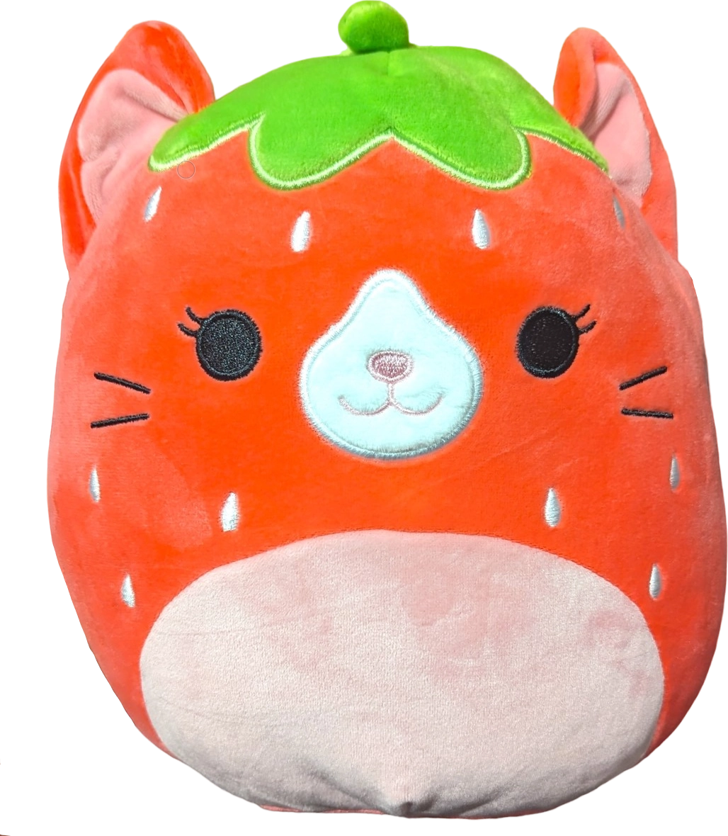Olma the Strawberry, Cat Squishmallows Fruit Animals SquadApp