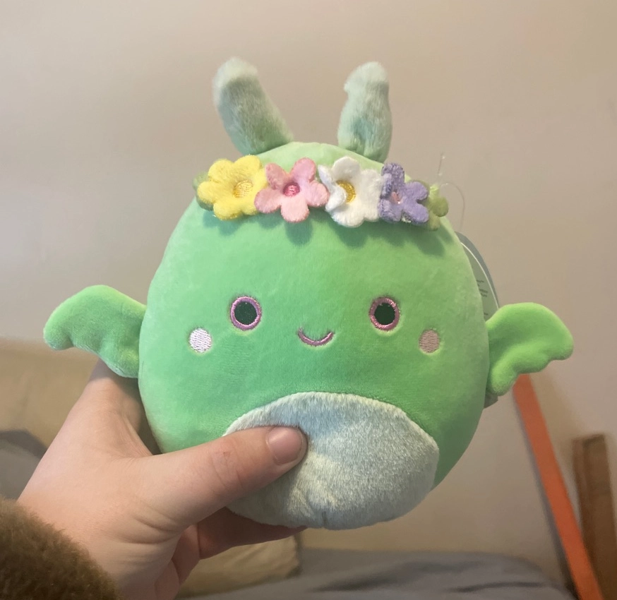 Squishmallows Clip On Tove The Moth - Peluche Portachiavi 8,9 Cm