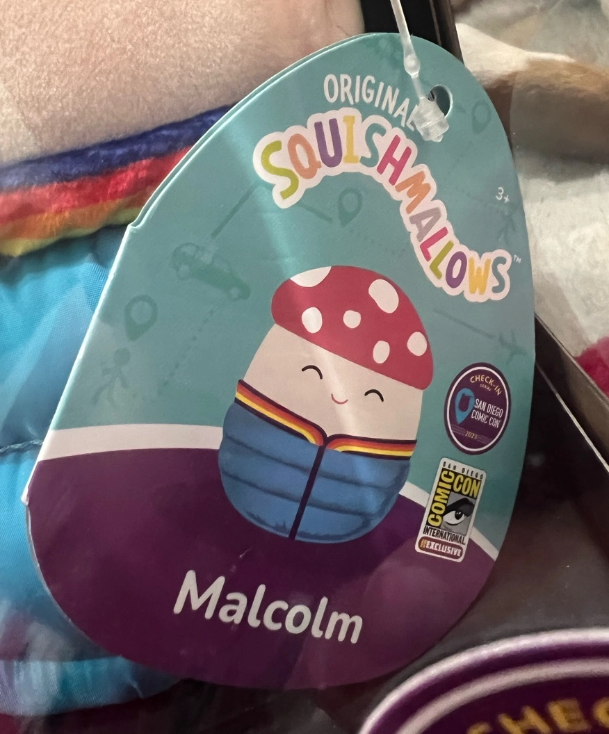 San Diego outlets Comic Con Malcolm the Mushroom Squishmallow