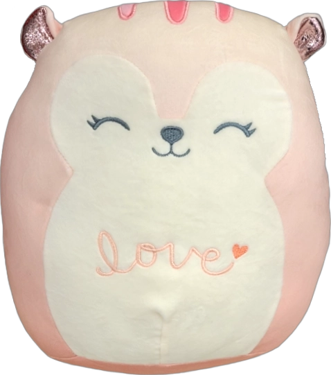 Amazon Squishmallows Squishmallow Pink Squirrel Sawyer (Sparkly