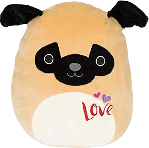 Pam the Pug Dog Squishmallows Valentine SquadApp