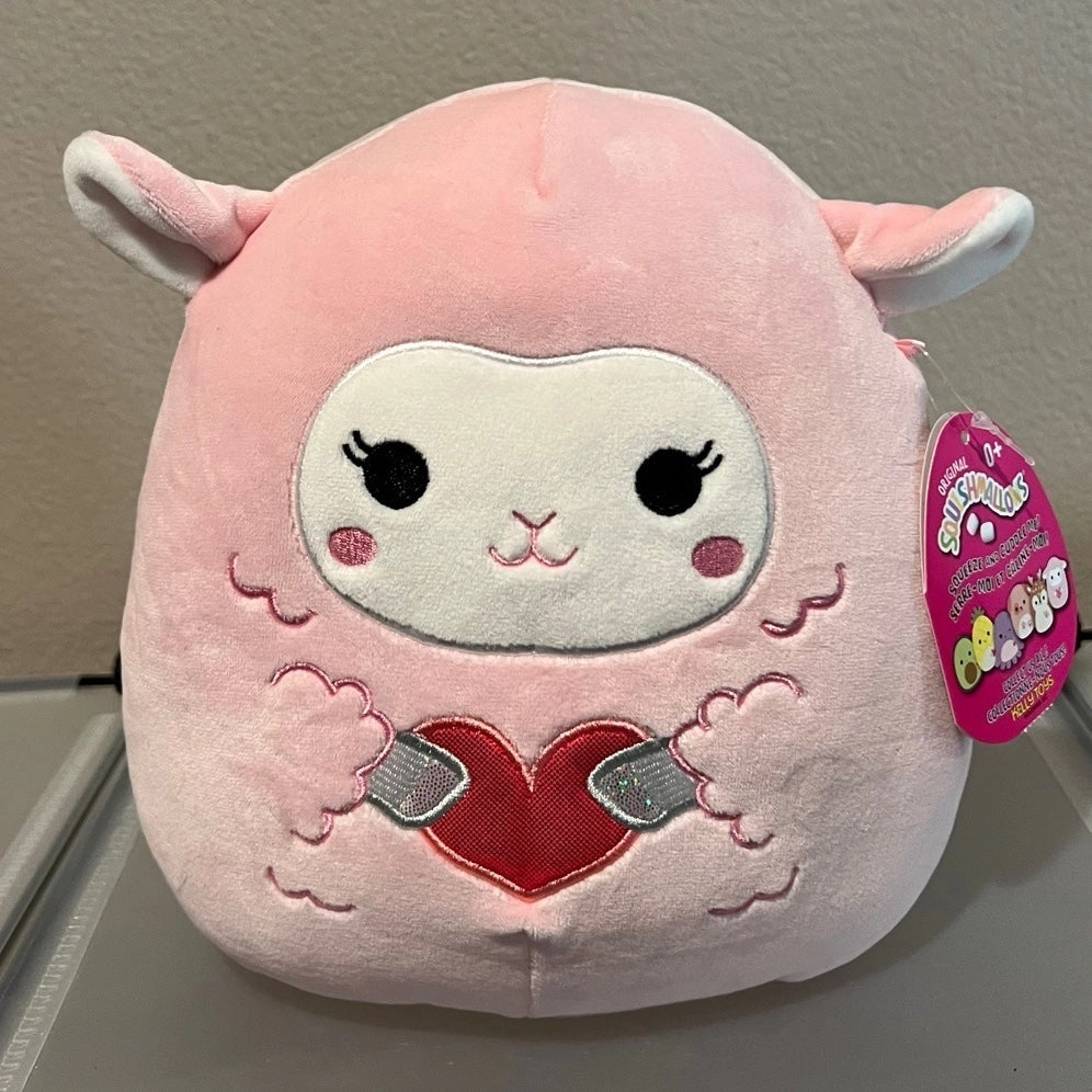 Newest Squishmallow 5” Lala the lamb valentines