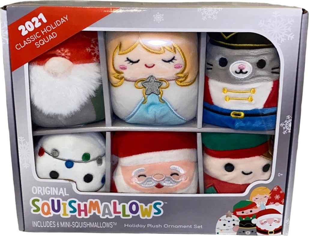 Ornament Set (Holiday 2021 Classic Squad 6-Pack) the Box Set Squishmallows Holiday 2021 | SquadApp