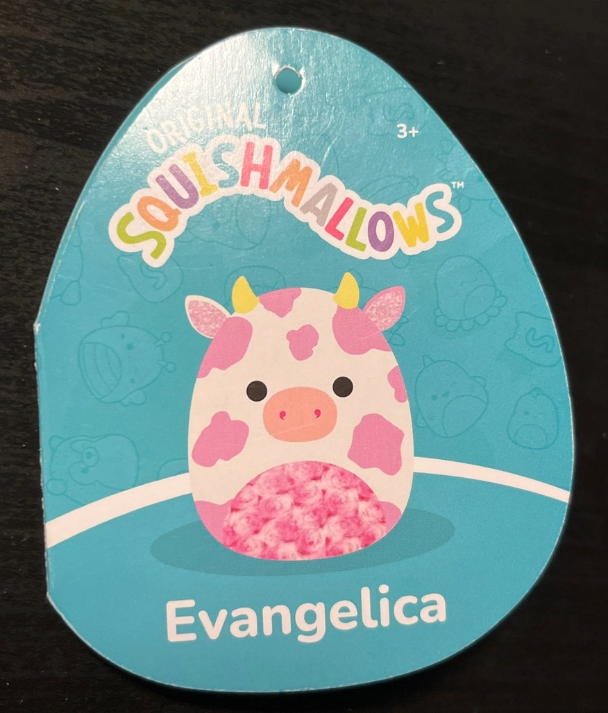 Evangelica the Cow Squishmallows Valentines 2023 | SquadApp