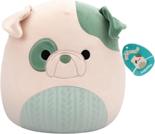 Squishmallows Mocassino 16 Pollici, Bulldog Marrone, Peluche Morbidissimo, Nuovo Con Etichette - Foto 3