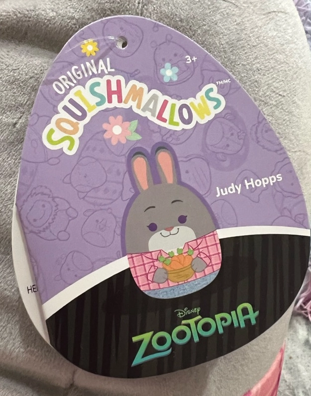 Judy Hopps (Easter Basket) the Rabbit Squishmallows (Disney, Pets