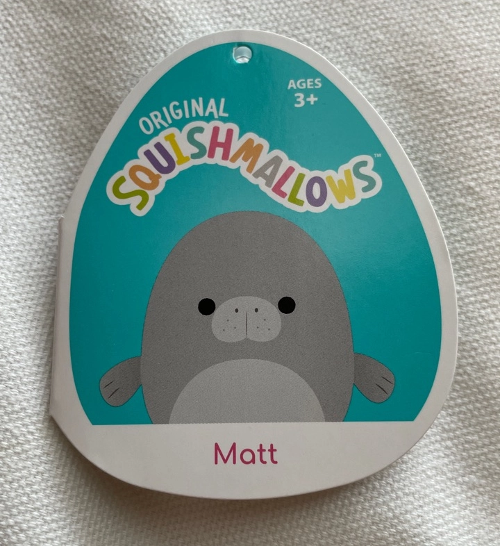 Original Squishmallow Matt on sale the Manatee 7