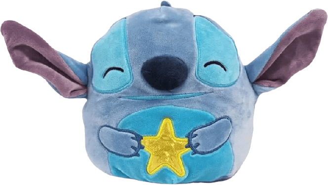 Squishmallows Stitch With Sushi Plush - 8 Inch Medium Blue Stuffed Animal Toy