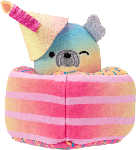 Squishmallows 16 Winking Bulldog with Fuzzy Belly Plush Toy, 16 in