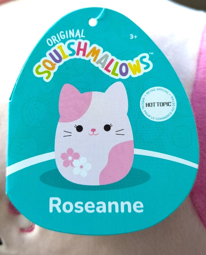 Squishmallow Roseanne sekura authentic cat