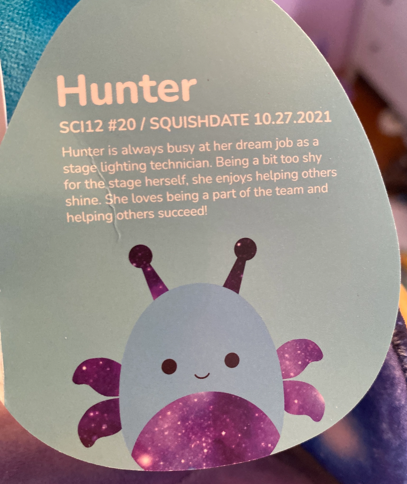 Hunter the Lightning Bug Squishmallows Kings Island, Check-In Series ...