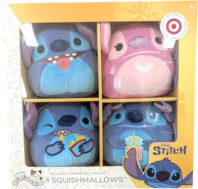 Stitch 4-Pack the Box Set Squishmallows (Lilo & Stitch, Disney