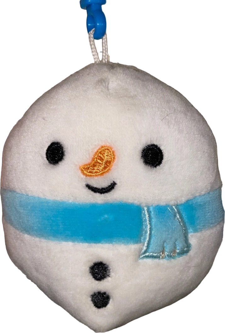 Squishmallow Manny high quality Snowman Clip