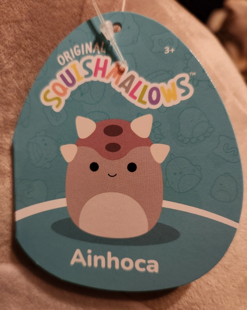 Ainhoca the Ankylosaurus Dinosaur Squishmallows Newbie, Fan Faves, 5B ...