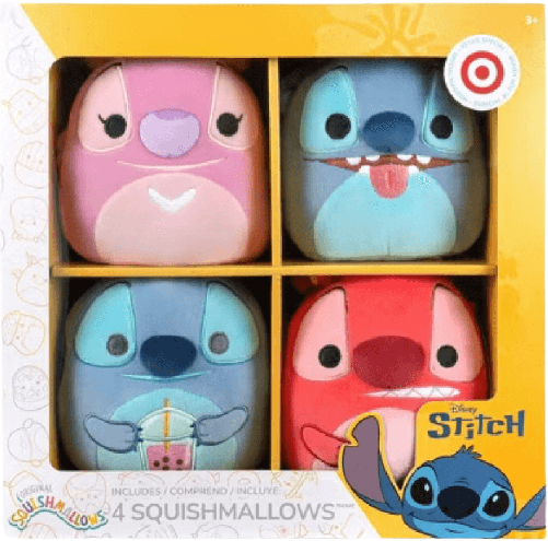 Stitch 4-Pack (w/ Leroy) the Box Set Squishmallows Lilo & Stitch
