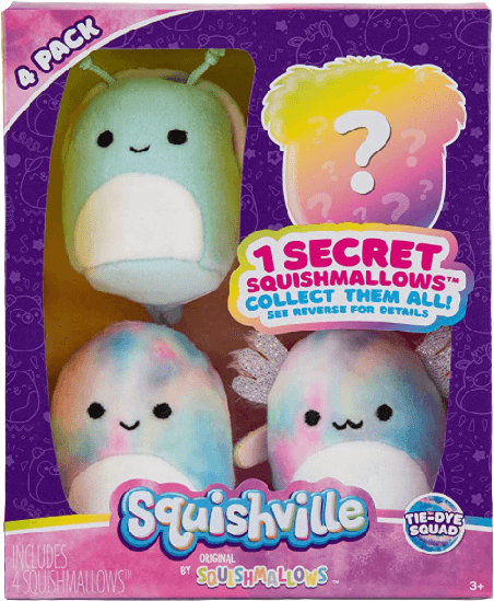 Tie-Dye Squad the Octopus Snail Bigfoot Axolotl Squishmallows Tie-Dye ...