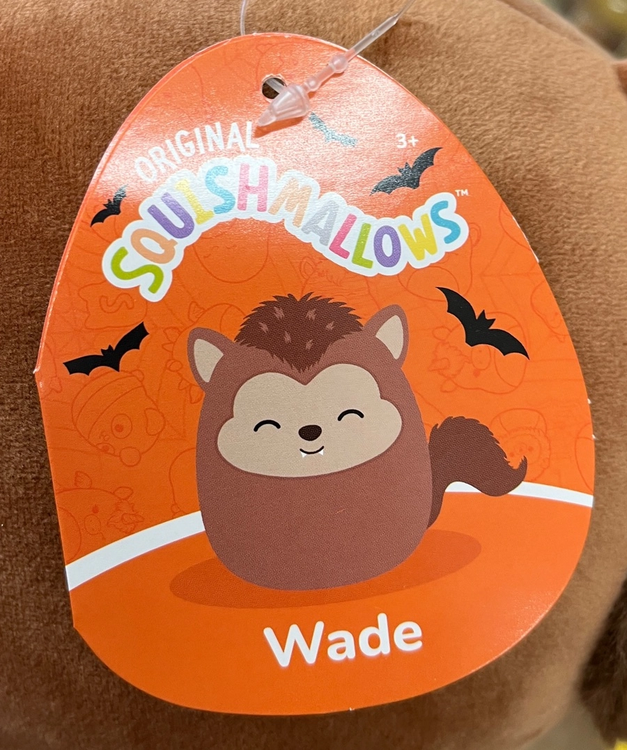 Wade (Eyes Closed) the Werewolf Squishmallows Halloween 2023, Mystery