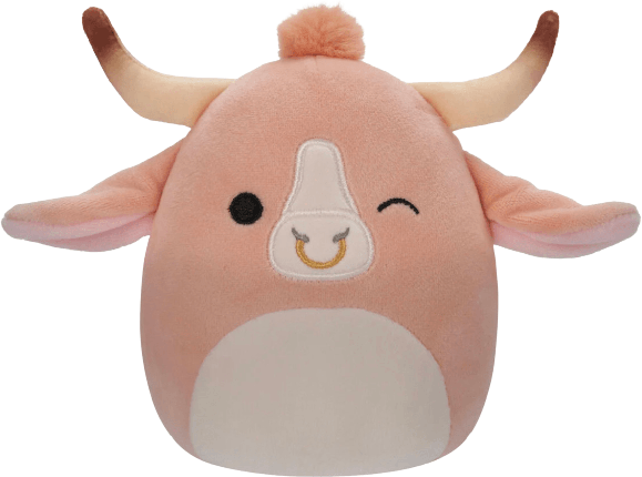 Squishmallow Clover Bull Cow outlet Clip On 3.5